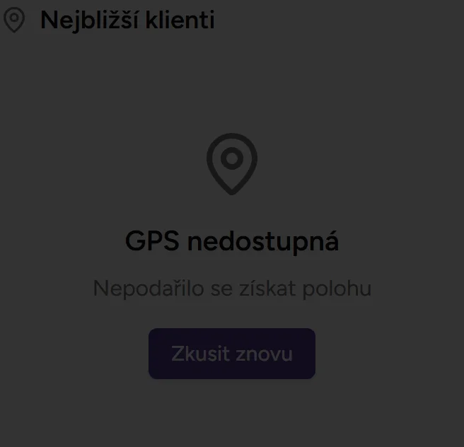 GPS geolokace - mobile