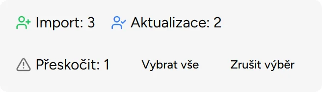 Statistiky importu Statistiky importu - Mobile