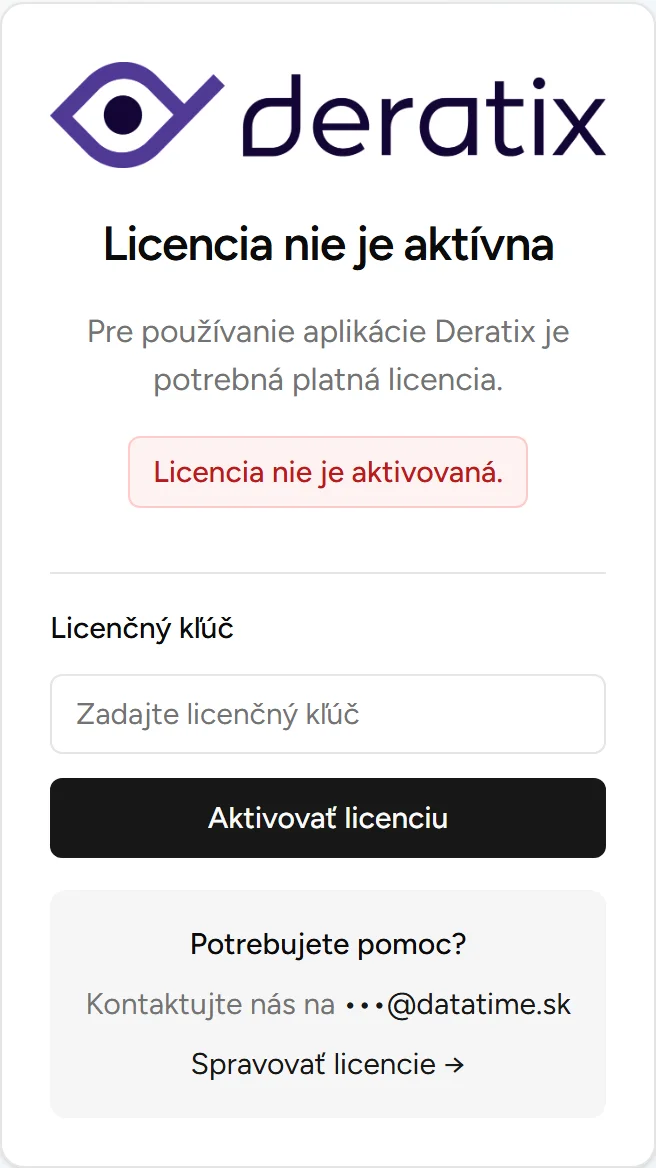 Licenční karta - Mobile