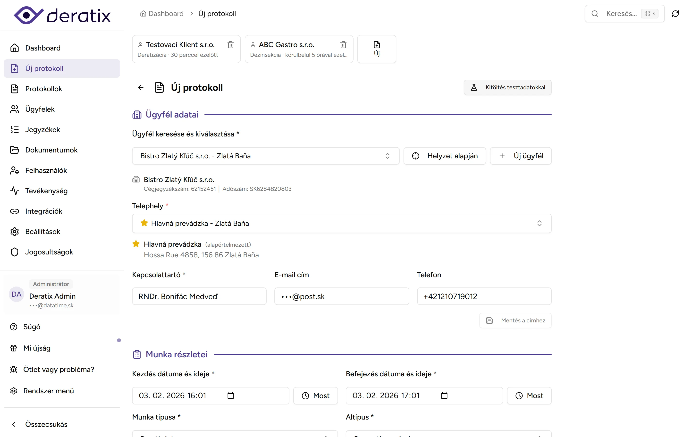 A jegyzőkönyv kész, mielőtt elhagyná az ügyfelet